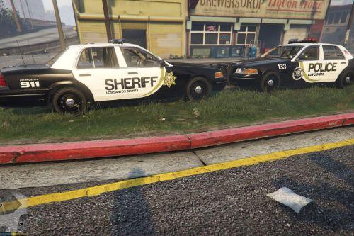 Los Santos Police and Sheriff Ford CVPI